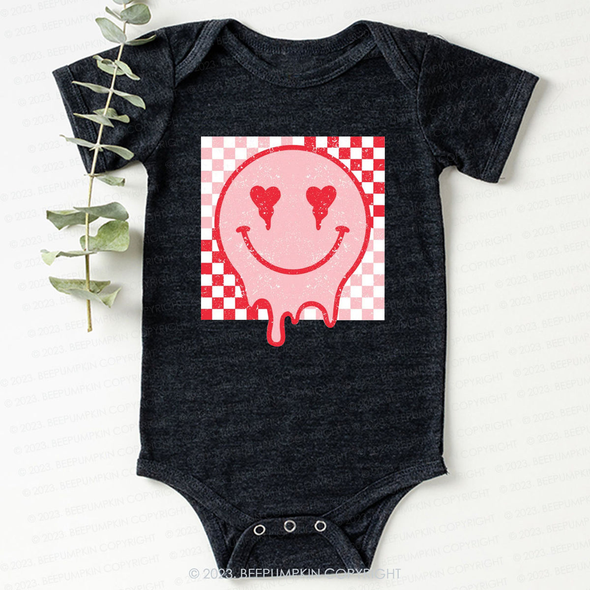 Melt Face Valentine's Day Bodysuit For Baby