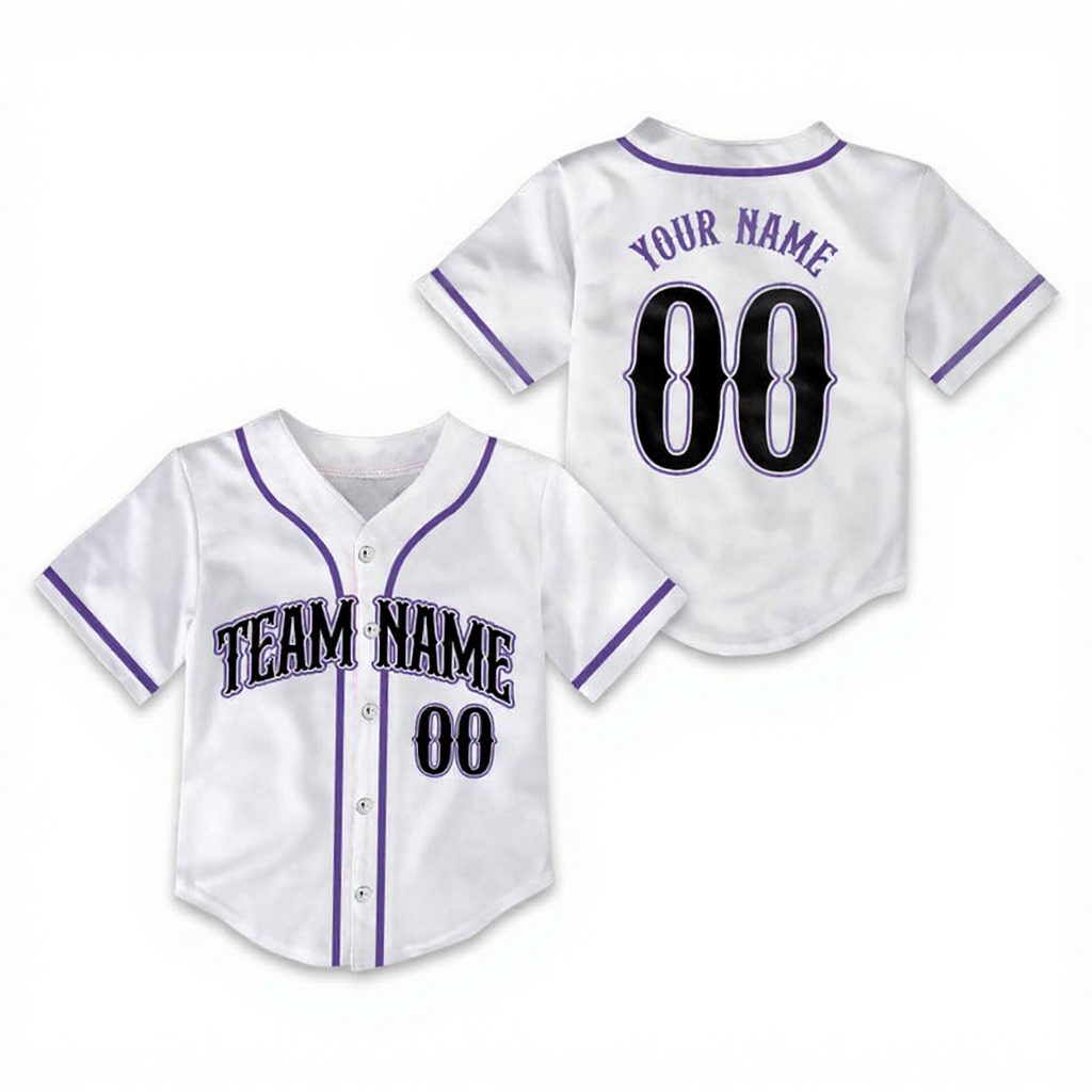 Personalized Name Toddler&Kid's Baseball Jersey Beepumpkin