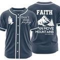 Don't Stop Praying Christian Baseball Jersey