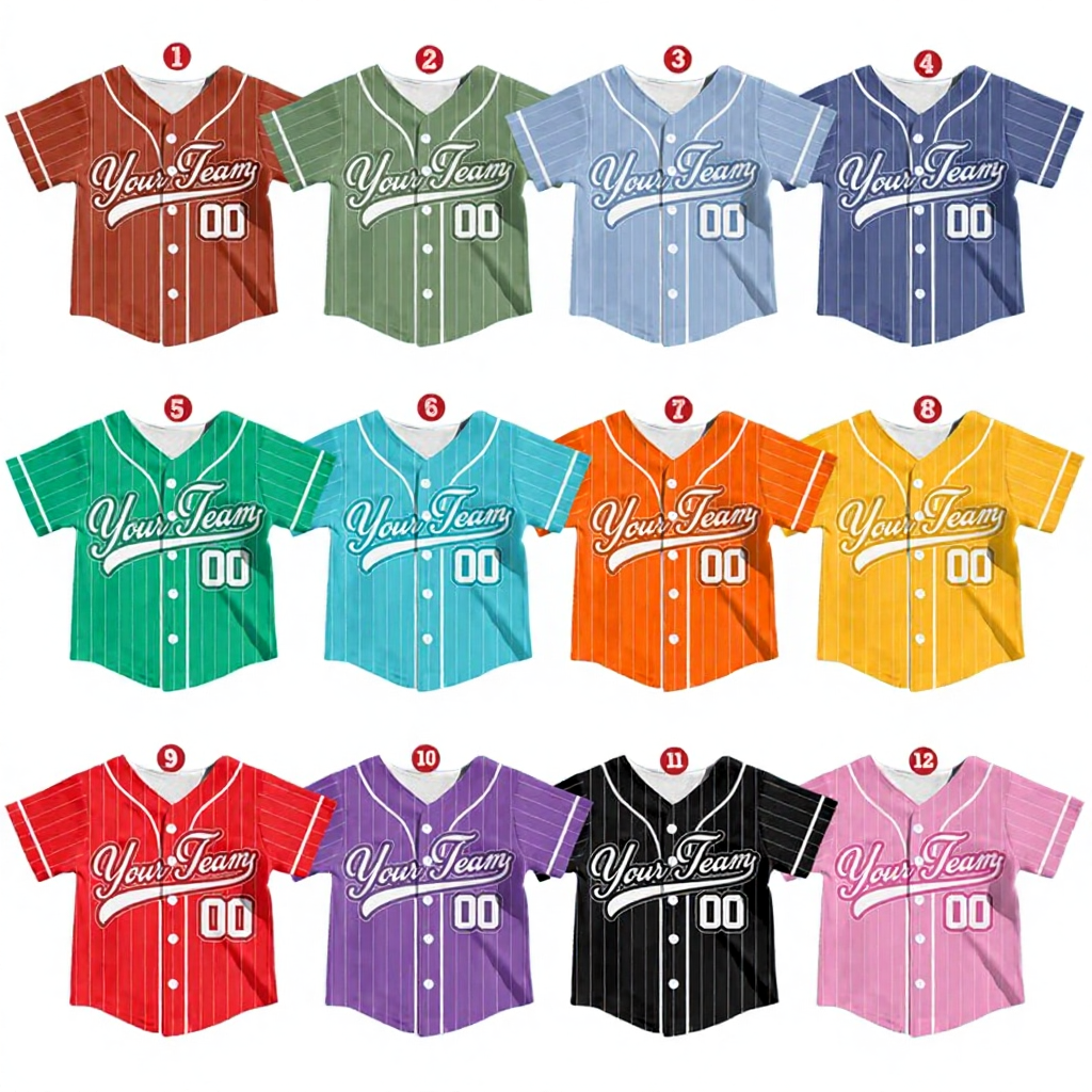 Personalized Team Name And Number Baseball Jersey Beepumpkin