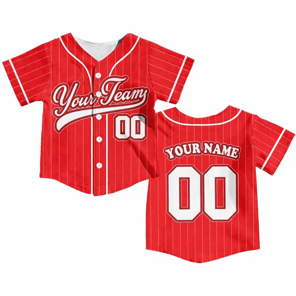 Personalized Team Name And Number Baseball Jersey Beepumpkin