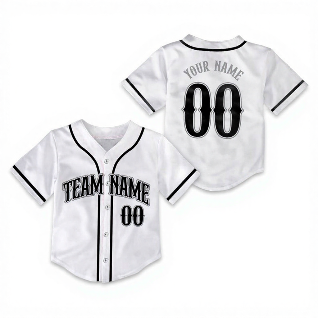 Personalized Name Toddler&Kid's Baseball Jersey Beepumpkin